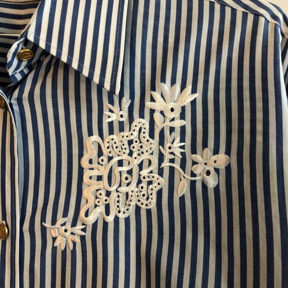 Coach Oversized Floral Embroidery Shirt - Picture 4 of 9